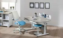 PAIDI Kinder- und Jugenddrehstuhl Yvo | Azurblau / Weiß