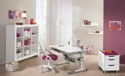 PAIDI Kinder- und Jugenddrehstuhl Yvo | Brombeer / Weiß