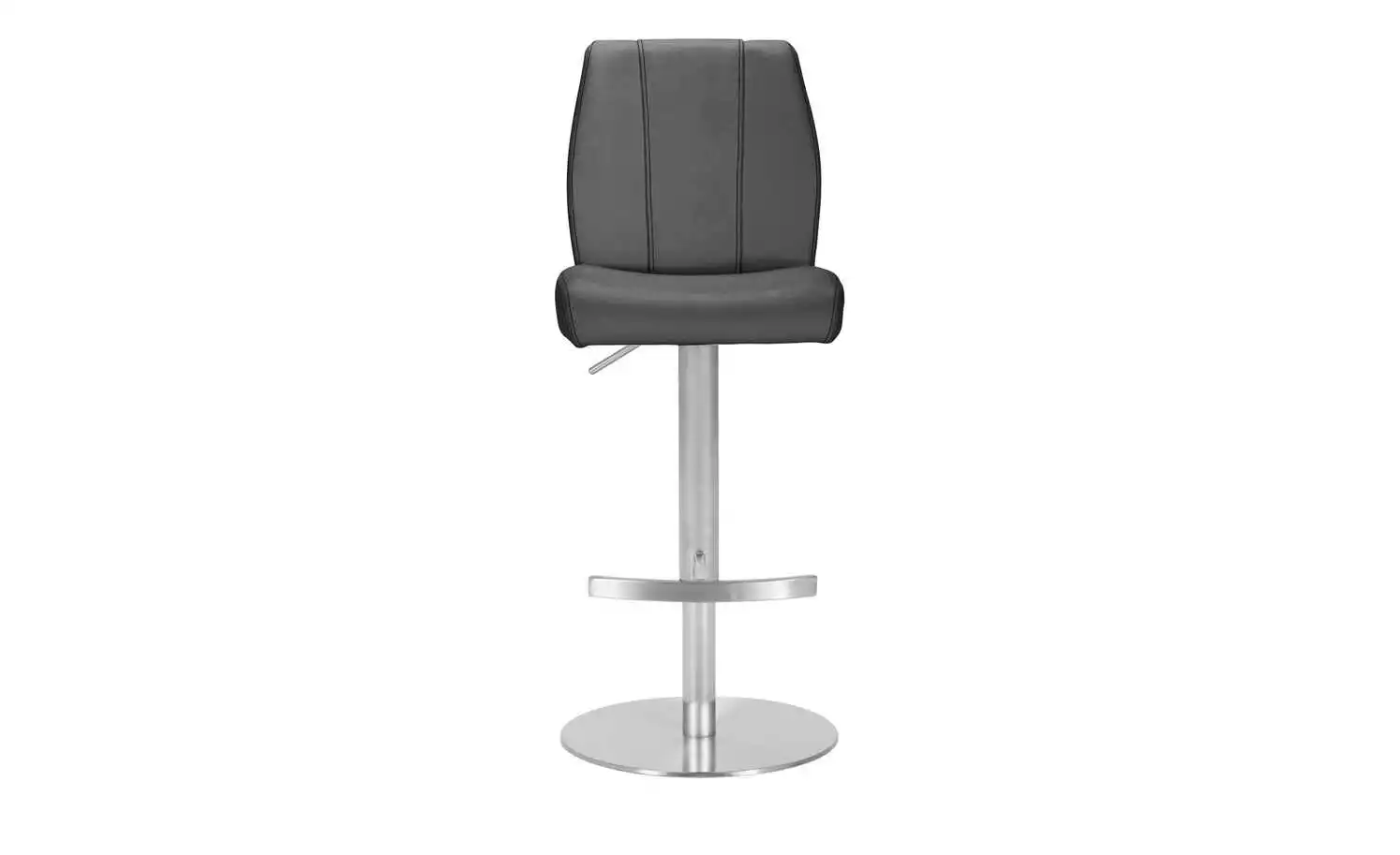 Barstuhl Marta | Grau Rund nach innen gewölbter Sitz 4 Barstuhl Marta | Grau Rund nach innen gewölbter Sitz – Bild 2