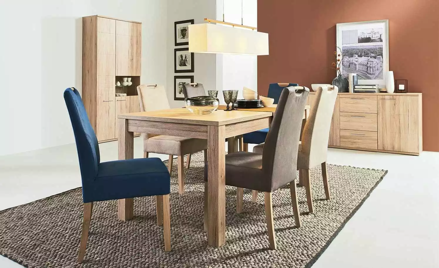 Polsterstuhl Top-Chairs | Blau Eiche San Remo 4 Polsterstuhl Top-Chairs | Blau Eiche San Remo – Bild 2