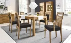 Wohnwert Armlehnstuhl Noa | Moor (Dunkelblau/Braun)