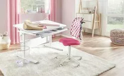 PAIDI Kinder- und Jugenddrehstuhl Sino | Brombeere (Pink) / Weiß