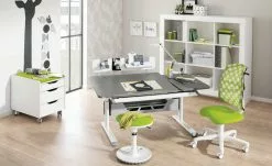 PAIDI Kinder- und Jugenddrehstuhl Sino | Limettengrün / Weiß