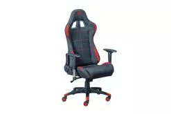 Drehstuhl Gaming Red | Schwarz/ Absetzung Rot