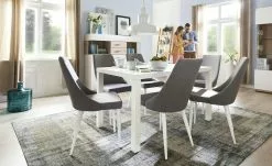 Stuhl Howard | Hellgrau / Weiß