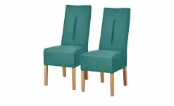Polsterstuhl 2er Set Buche petrol Marlon