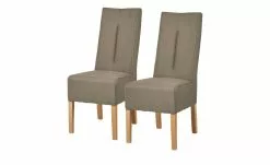 Polsterstuhl 2er Set Buche taupe Marlon