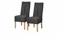 Polsterstuhl 2er Set Buche graubraun Marlon