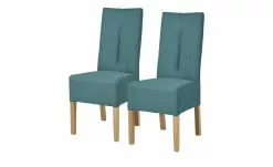 Polsterstuhl 2er Set Buche petrol Marc