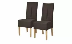 Polsterstuhl 2er Set Buche dunkelbraun Marc