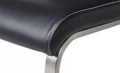 uno Kunstleder-Freischwinger Edita | Schwarz -Stühle Verkäufe 2023 12303001 6 202007231119