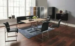 JOOP! Leder-Kufenstuhl Cubic | Black (Schwarz) Ja