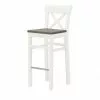 maison bleue Barstuhl Florian | Weiß / Grau ca. 74,5 cm -Stühle Verkäufe 2023 12307039 7 202108131411
