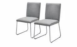 now! by hülsta Stuhl, 2er-Set S 21 | Hellgrau 2 Stühle
