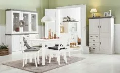 maison bleue Holzstuhl massiv Florian | Weiß Nein