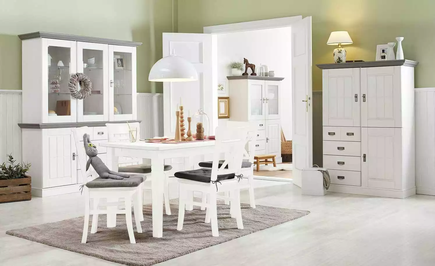 maison bleue Holzstuhl massiv Florian | Weiß Nein 3 maison bleue Holzstuhl massiv Florian | Weiß Nein