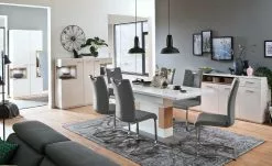 uno Schwingstuhl Vota | Grau Kunstleder