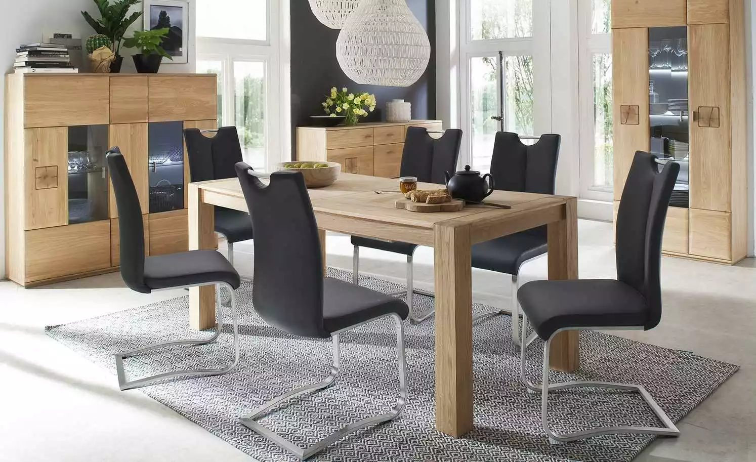 uno Schwingstuhl Vota | Schwarz Kunstleder 4 uno Schwingstuhl Vota | Schwarz Kunstleder – Bild 2