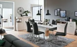 uno Schwingstuhl Vota | Schwarz Kunstleder