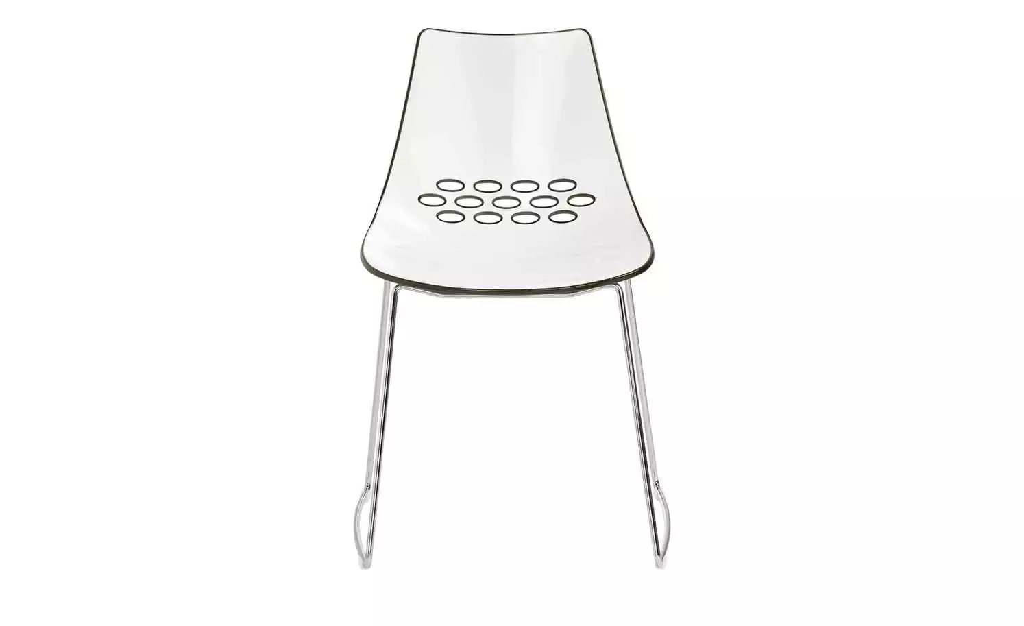 Connubia Stuhl Jam | Außen: Taubengrau / Innen: Schneeweiß glänzend 4 Connubia Stuhl Jam | Außen: Taubengrau / Innen: Schneeweiß glänzend – Bild 3