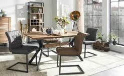 uno Kunstleder-Freischwinger Lisa | Grau Nein