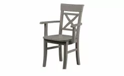 maison bleue Holzstuhl massiv Florian | Grau Ja