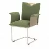 Wohnwert Polsterstuhl mit Armlehne Scandio | Loden (Grün) / Dunkelbeige -Stühle Verkäufe 2023 13304344 7 202011262242