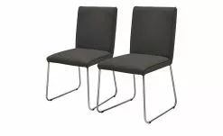 now! by hülsta Stuhl, 2er-Set S 21 | Anthrazit 2 Stühle