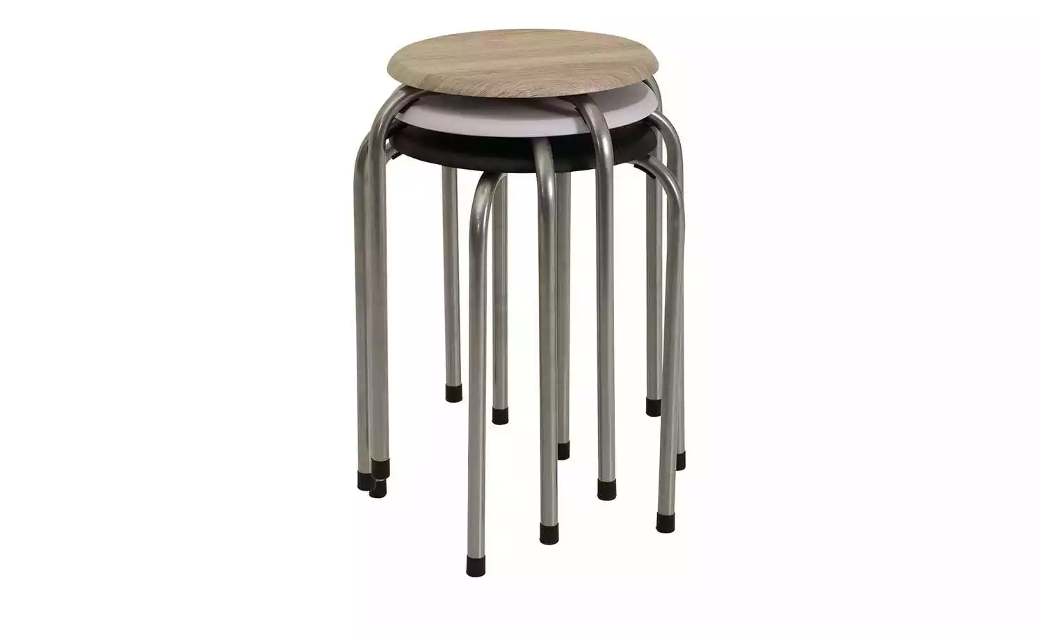 Hocker Hubert | Eiche Sonoma (Nachbildung) 4 Hocker Hubert | Eiche Sonoma (Nachbildung) – Bild 2