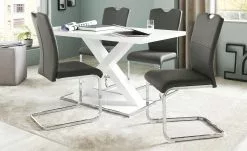 uno Kunstleder-Schwingstuhl Doris