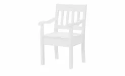 maison bleue Holzstuhl mit Armlehne Bendix | Weiß