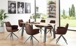 Armlehnstuhl Maple | Cuero (Braun)