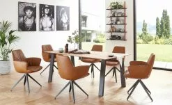 Armlehnstuhl Maple | Cognac (Hellbraun)