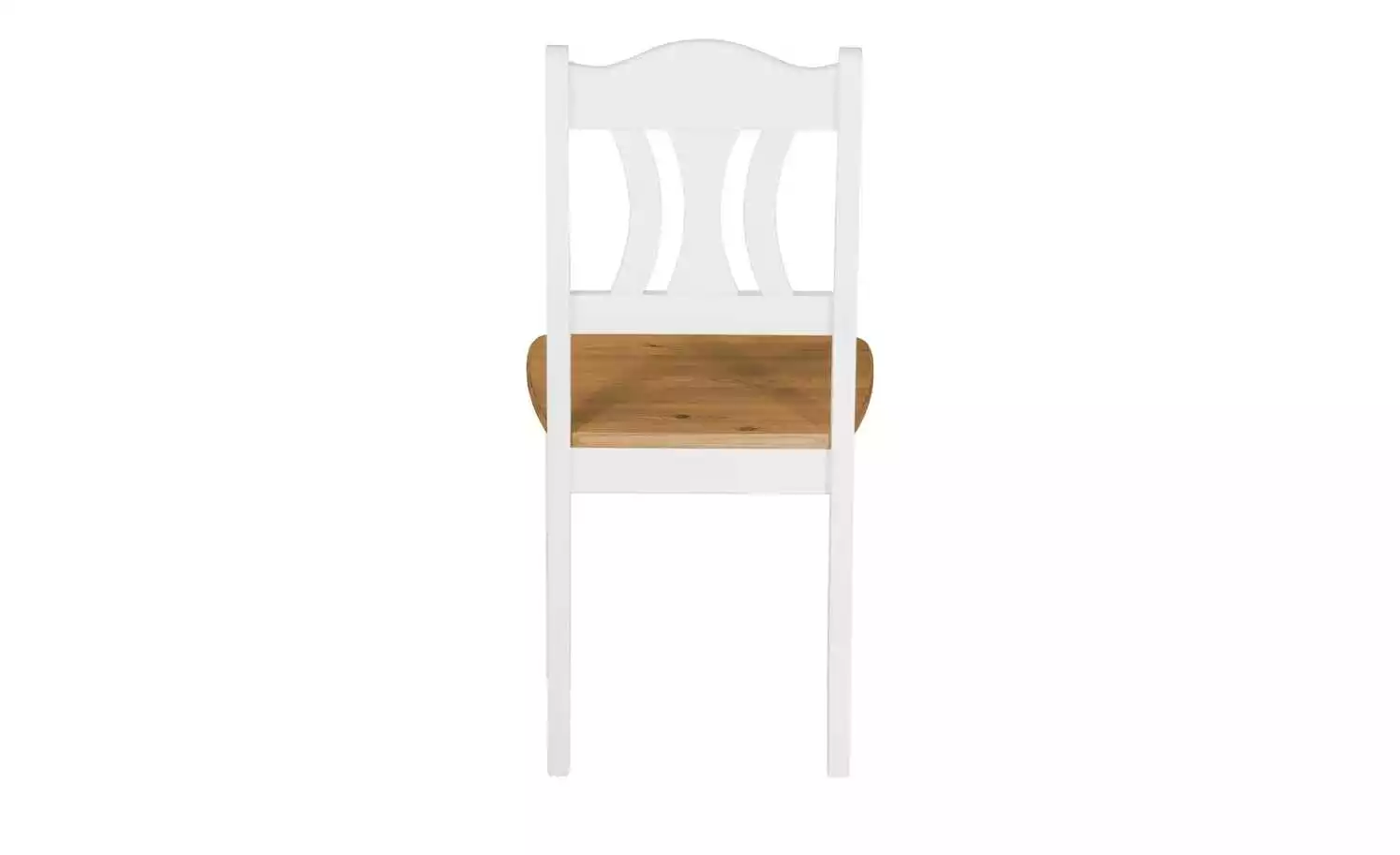 maison bleue Holzstuhl massiv Carola | Weiß / laugenfarbig 4 maison bleue Holzstuhl massiv Carola | Weiß / laugenfarbig – Bild 2