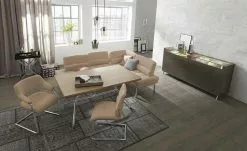 JOOP! Leder-Schwingstuhl Loft | Earth (Hellbraun)