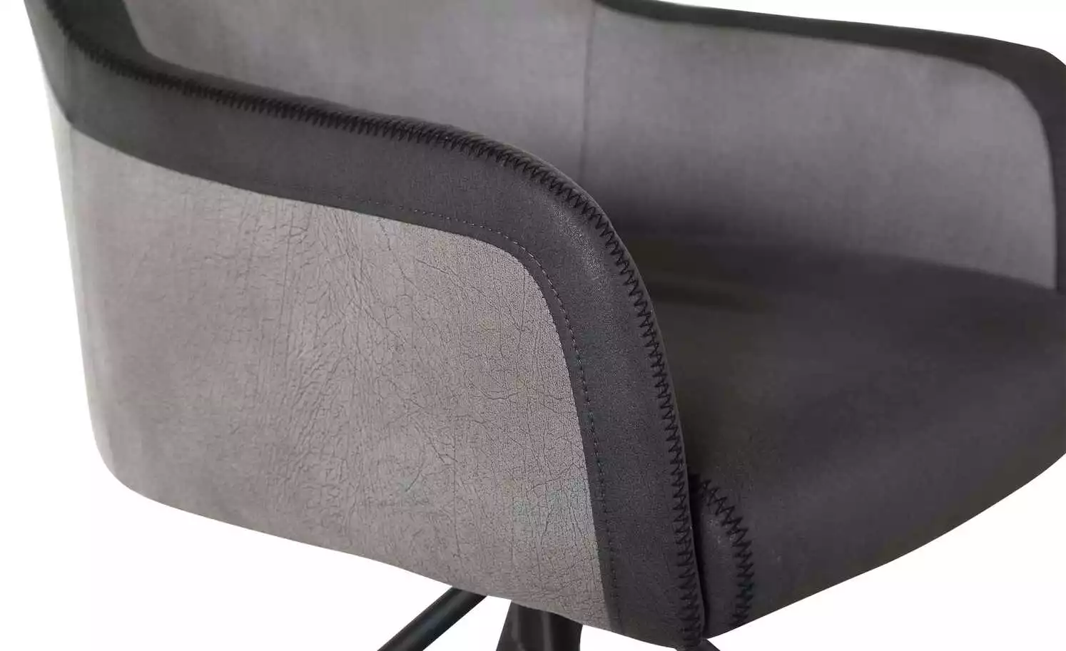 Armlehnenstuhl Skid | Grau / Schwarz 6 Armlehnenstuhl Skid | Grau / Schwarz – Bild 4