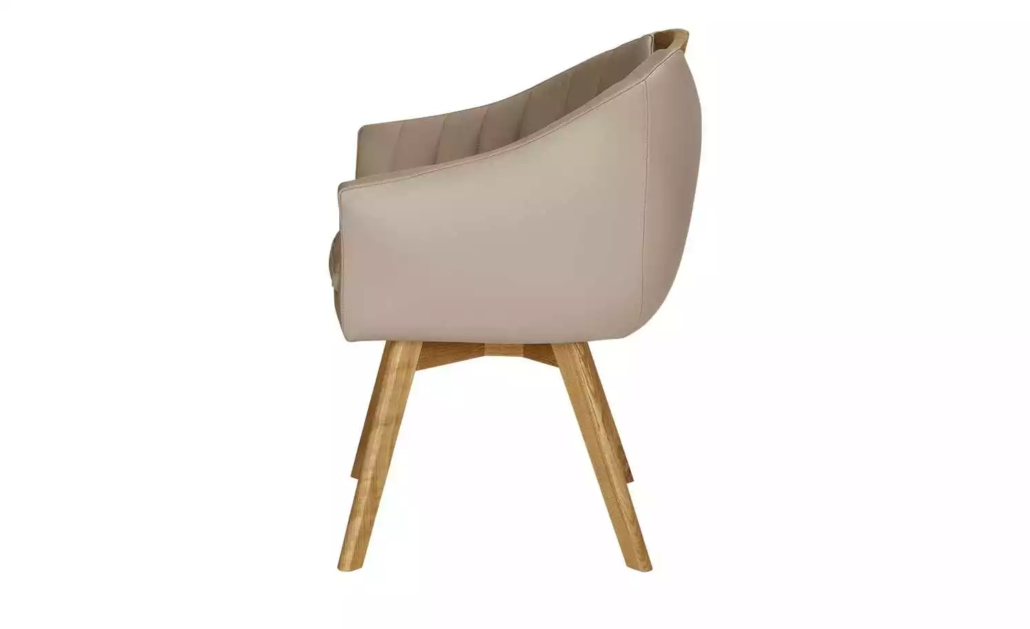 Berger & Rath Polsterstuhl mit Armlehne Lanx | Dunkelbeige 4 Berger & Rath Polsterstuhl mit Armlehne Lanx | Dunkelbeige – Bild 2