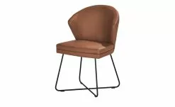 Berger & Rath Leder-Kufenstuhl Arcu | Cognac (Braun)