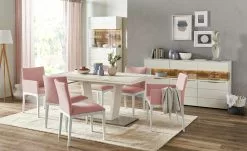 Berger & Rath Polsterstuhl Bono | Salmon (Rosa) Weiß-Creme Ja