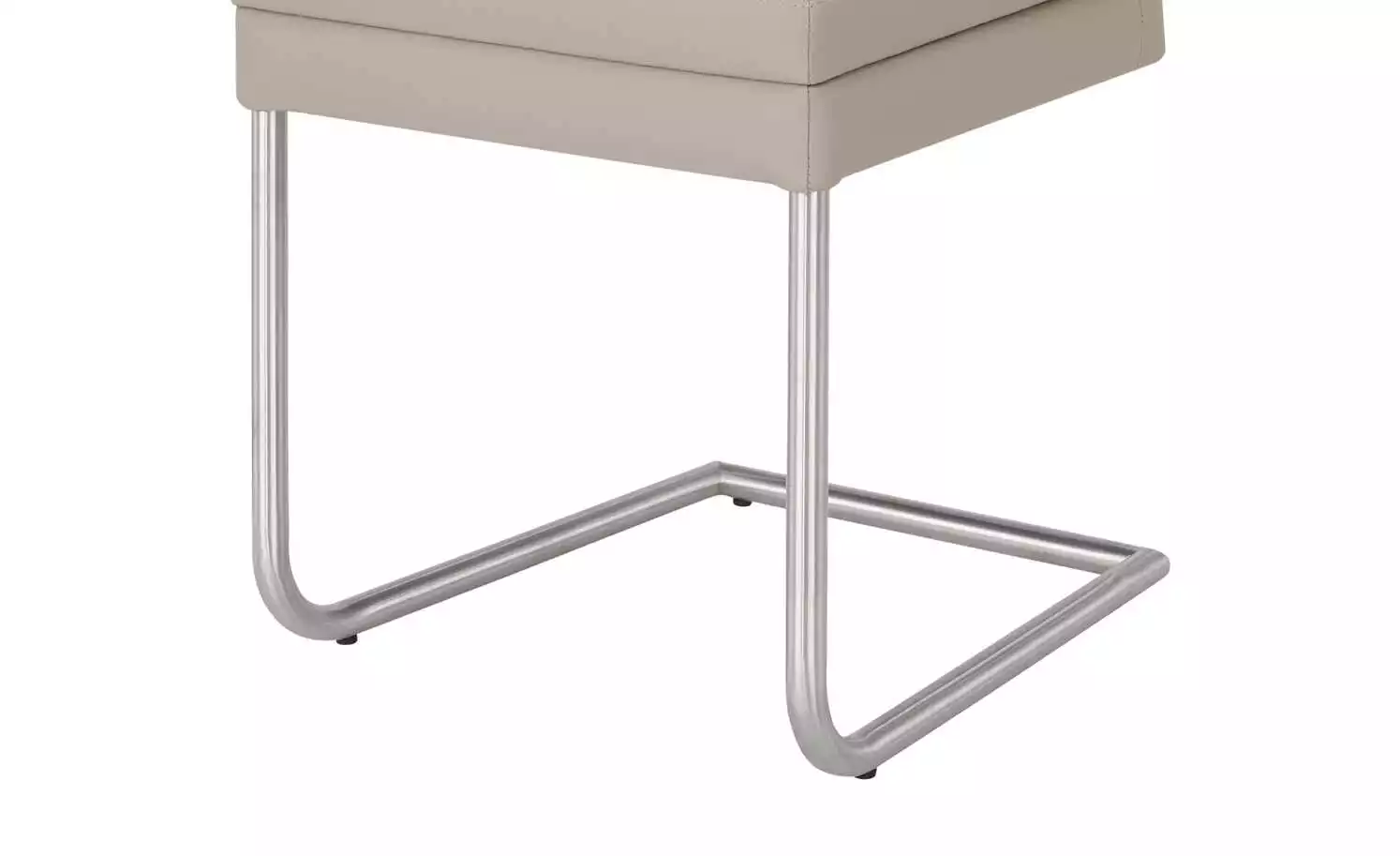 Woodford Kunstleder-Freischwinger mit Griff Levi | Schlamm (Beige) 6 Woodford Kunstleder-Freischwinger mit Griff Levi | Schlamm (Beige) – Bild 4