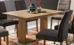 Woodford Polsterstuhl Badu | Anthrazit Eiche Naht senkrecht