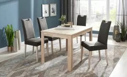 Woodford Polsterstuhl mit Griff Gabi 4 | Braun Eiche Sonoma