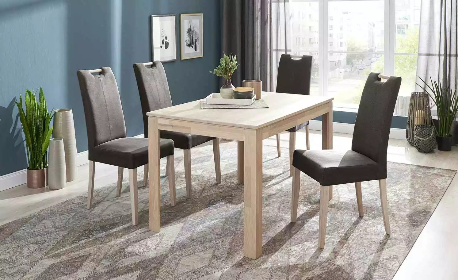 Woodford Polsterstuhl mit Griff Gabi 4 | Braun Eiche Sonoma 3 Woodford Polsterstuhl mit Griff Gabi 4 | Braun Eiche Sonoma