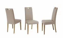 Woodford Polsterstuhl mit Griff Gabi 4 | Schlamm (Beige) Eiche