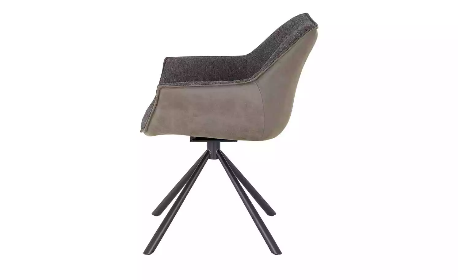 uno Polsterstuhl mit Armlehne Viktor | Dunkelgrau / Grau 4 uno Polsterstuhl mit Armlehne Viktor | Dunkelgrau / Grau – Bild 2