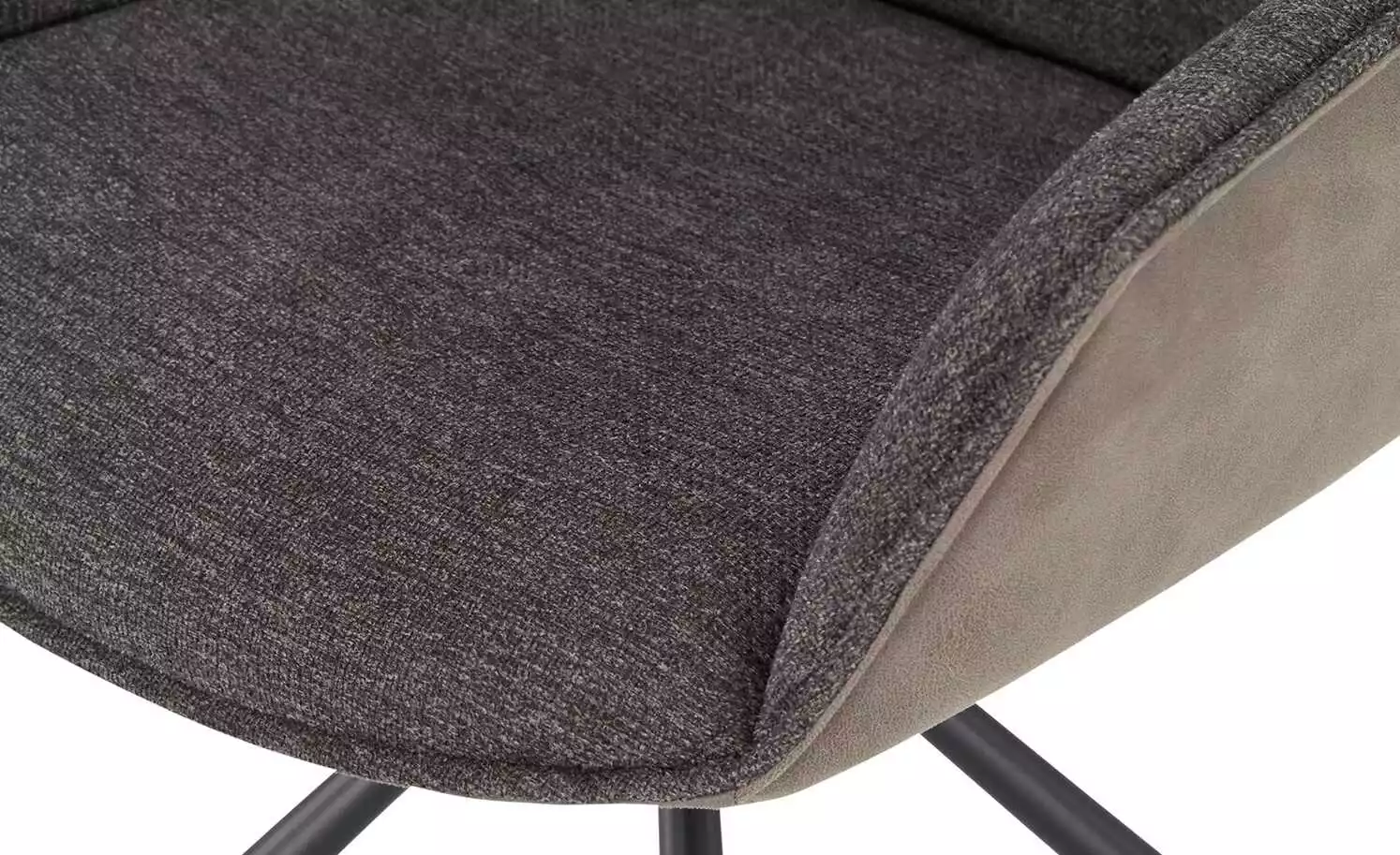 uno Polsterstuhl mit Armlehne Viktor | Dunkelgrau / Grau 9 uno Polsterstuhl mit Armlehne Viktor | Dunkelgrau / Grau – Bild 7