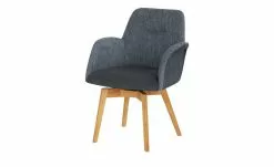 Woodford Polsterstuhl mit Armlehne Melba | Nachtblau Ja