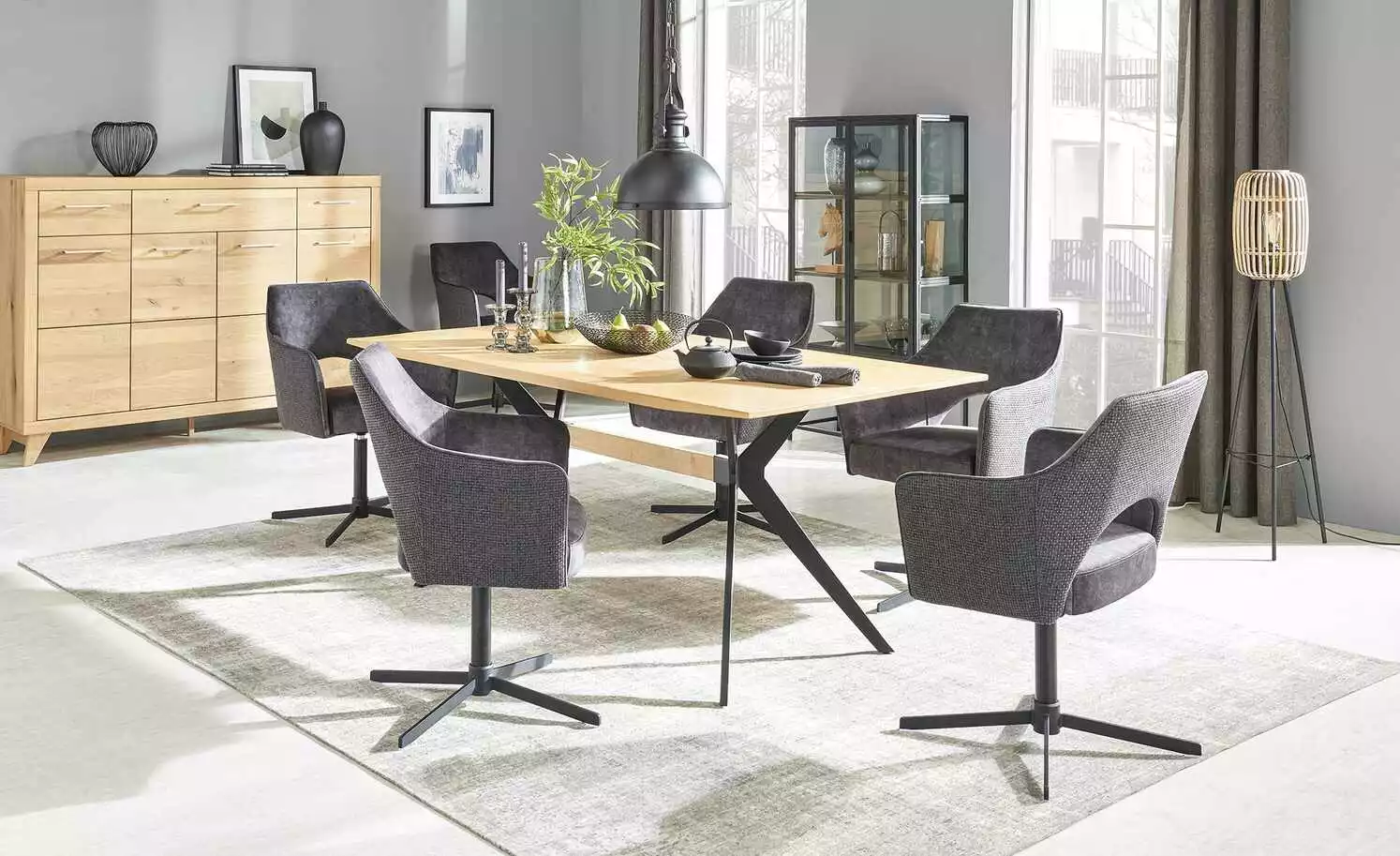 Armlehnstuhl Albert | Anthrazit 3 Armlehnstuhl Albert | Anthrazit – Bild 2