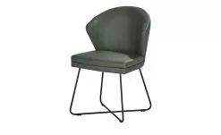 Berger & Rath Leder-Kufenstuhl Arcu | Verde (Grün)