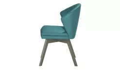 Berger & Rath Leder-Polsterstuhl Arcu | Turquise (Türkis) Londra (Hellgrau) -Stühle Verkäufe 2023 14305421 6 202101262257